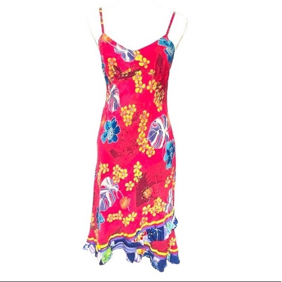 Jams World Dresses Jams World Aloha Red Hawaiian Style Spaghetti